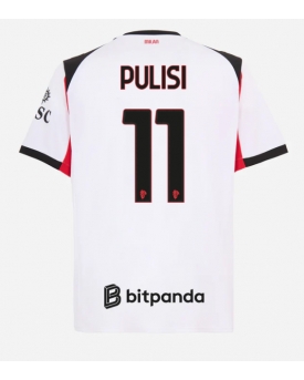 Billige Fotballdrakt AC Milan Christian Pulisic #11 Replika Bortedrakt 2025-26 Kortermet Billige Fotballdrakt AC Milan Christian Pulisic #11 Replika Bortedrakt 2025-26 Kortermet